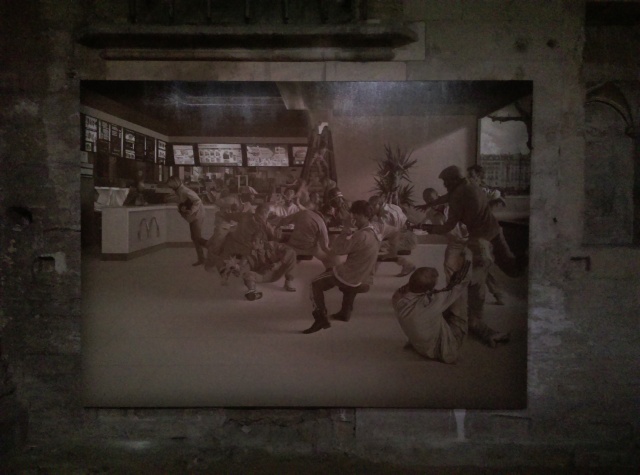 Une toile de Guillaume Bresson exposée dans le cadre du Festival d'Avignon 2015